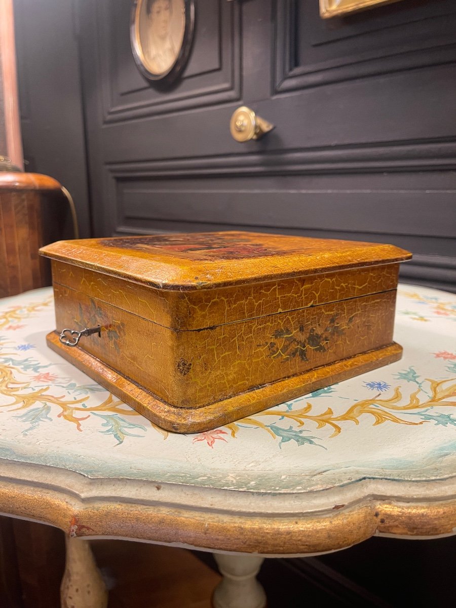 19th Century Martin Varnish Jewelry Box-photo-4