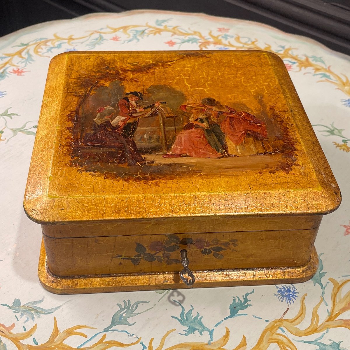 19th Century Martin Varnish Jewelry Box