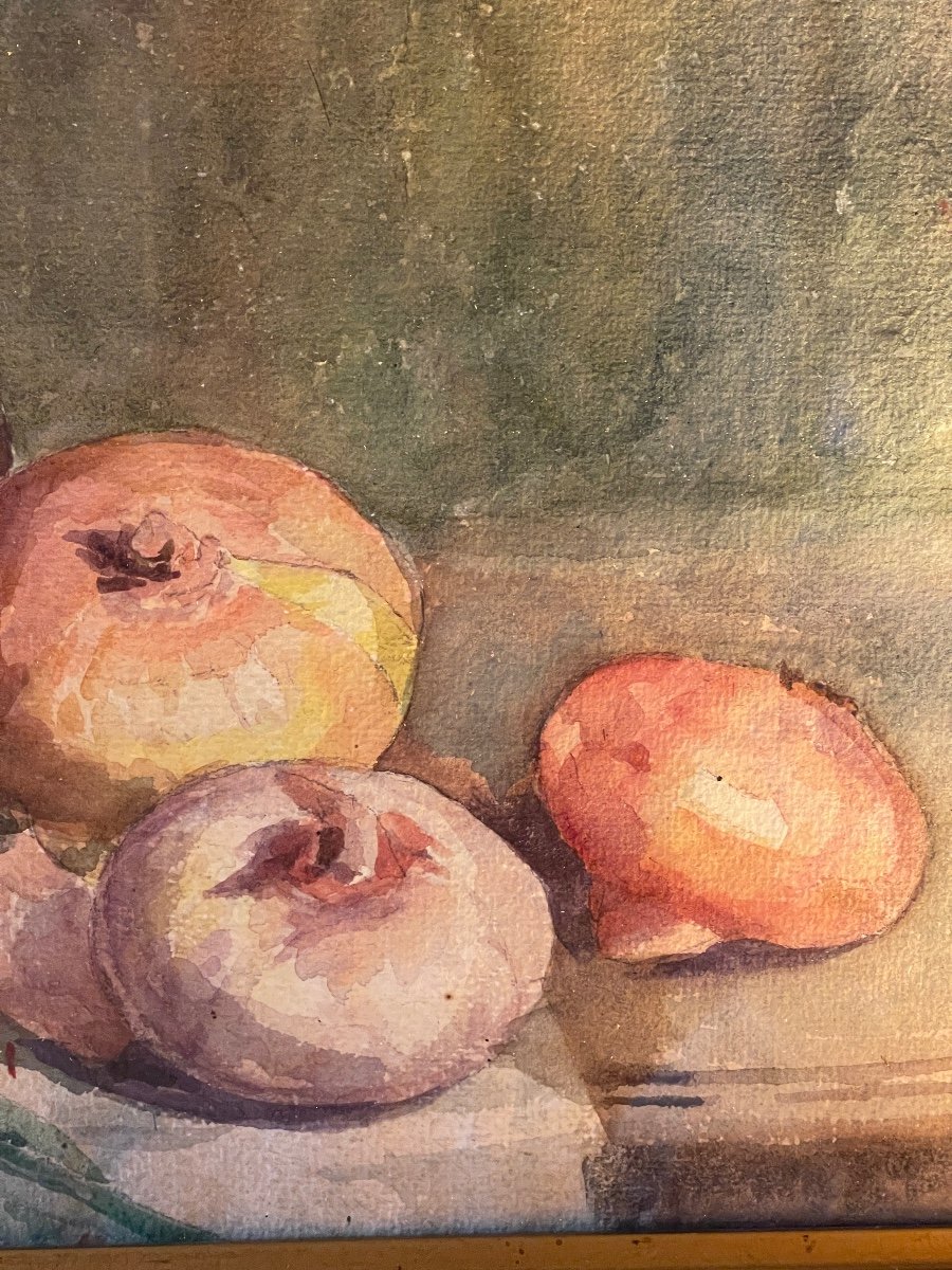 Still Life With Onions, Watercolor-photo-2