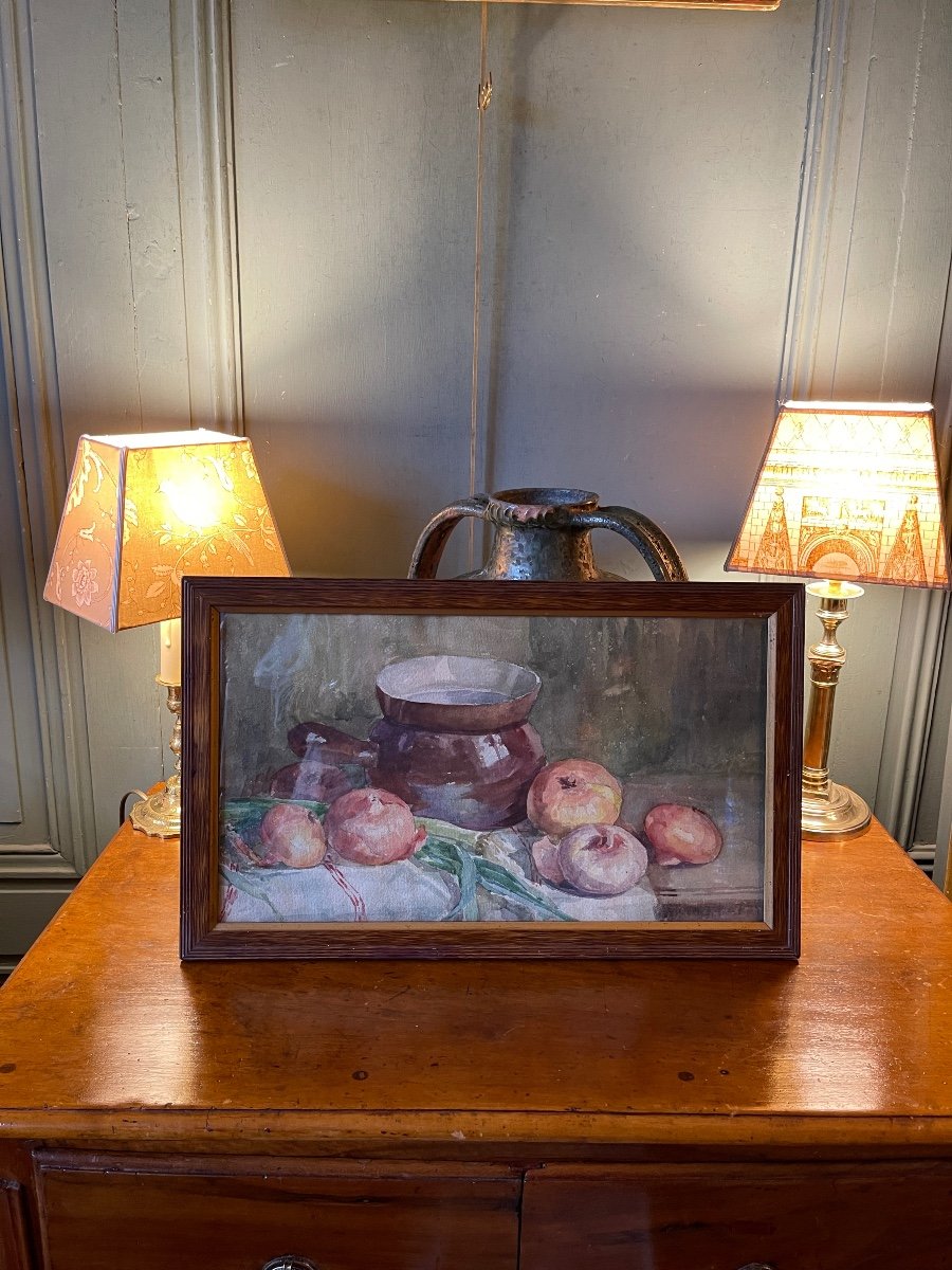 Still Life With Onions, Watercolor-photo-4