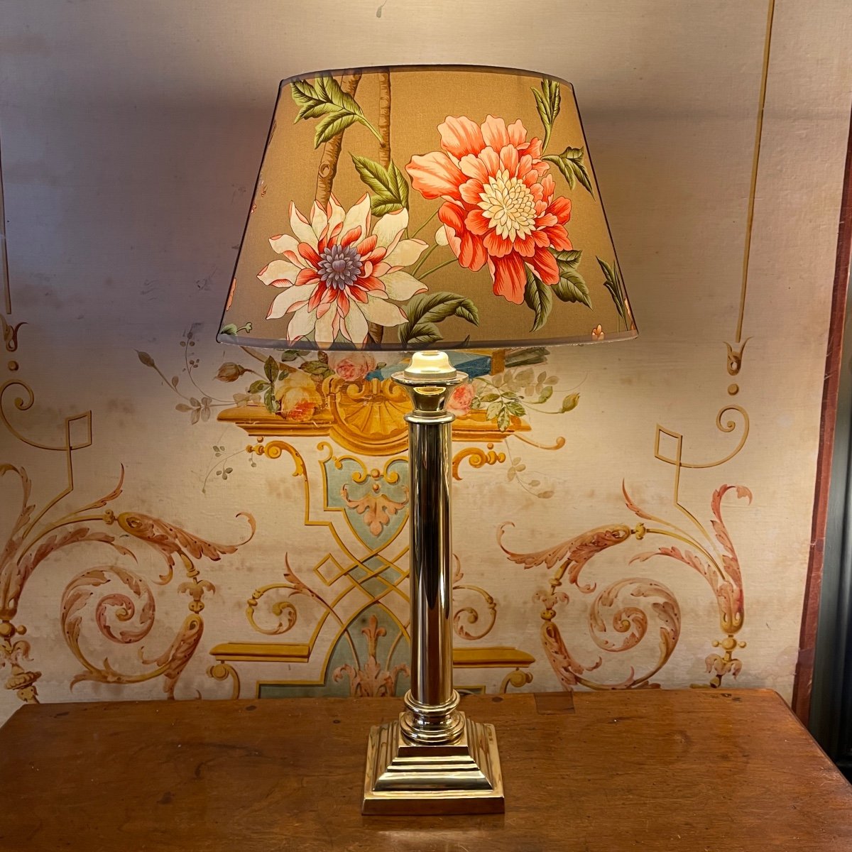 Empire Style Lamp, Height 60.5 Cm