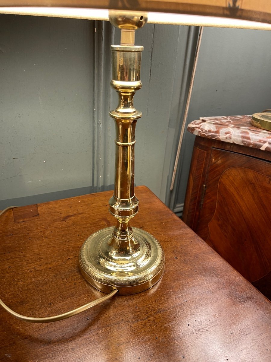 Brass Lamp, Height 46.5 Cm-photo-3