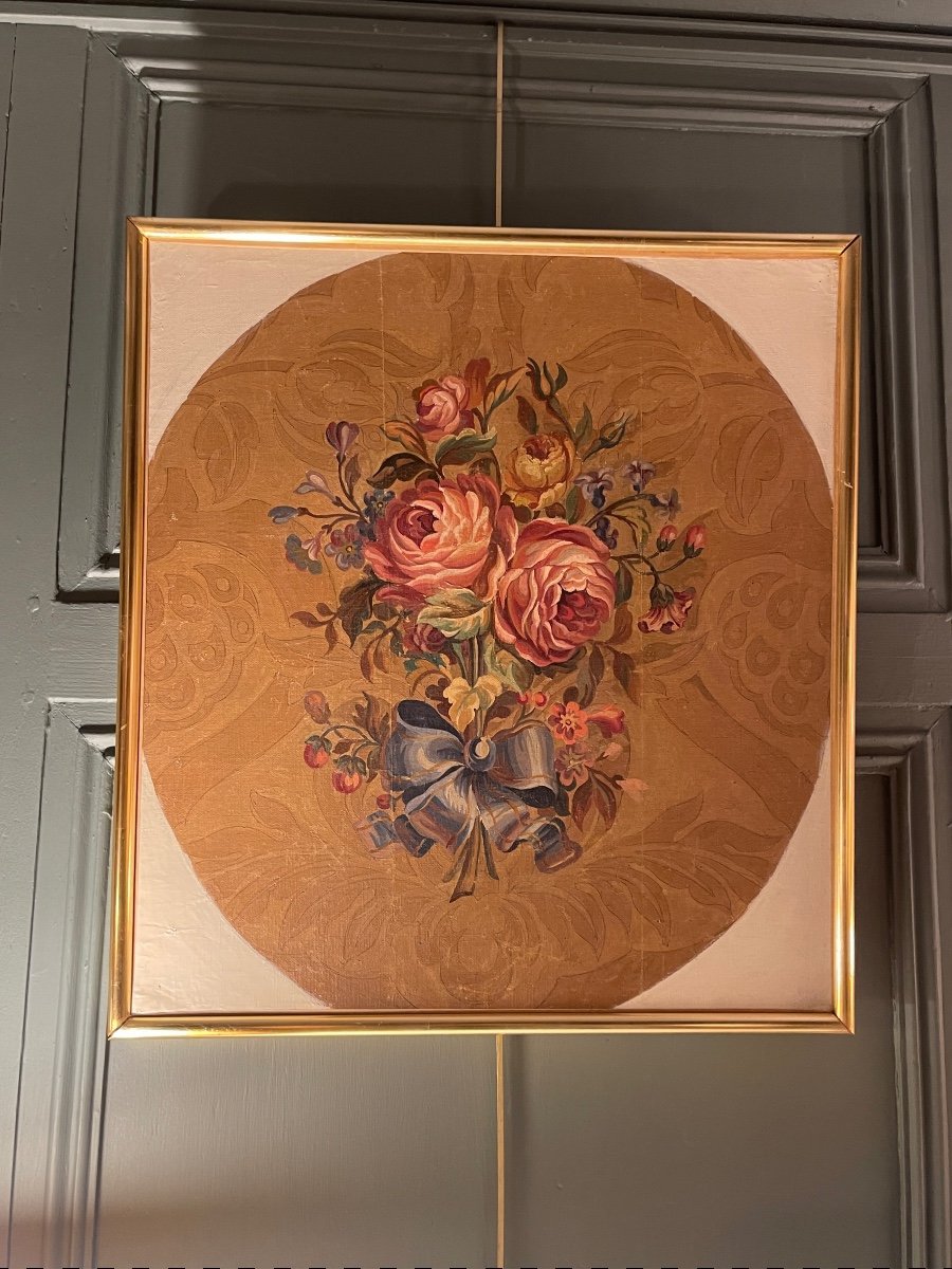 Carton De Tapisserie d'Aubusson, 57 cm x 52 cm-photo-2