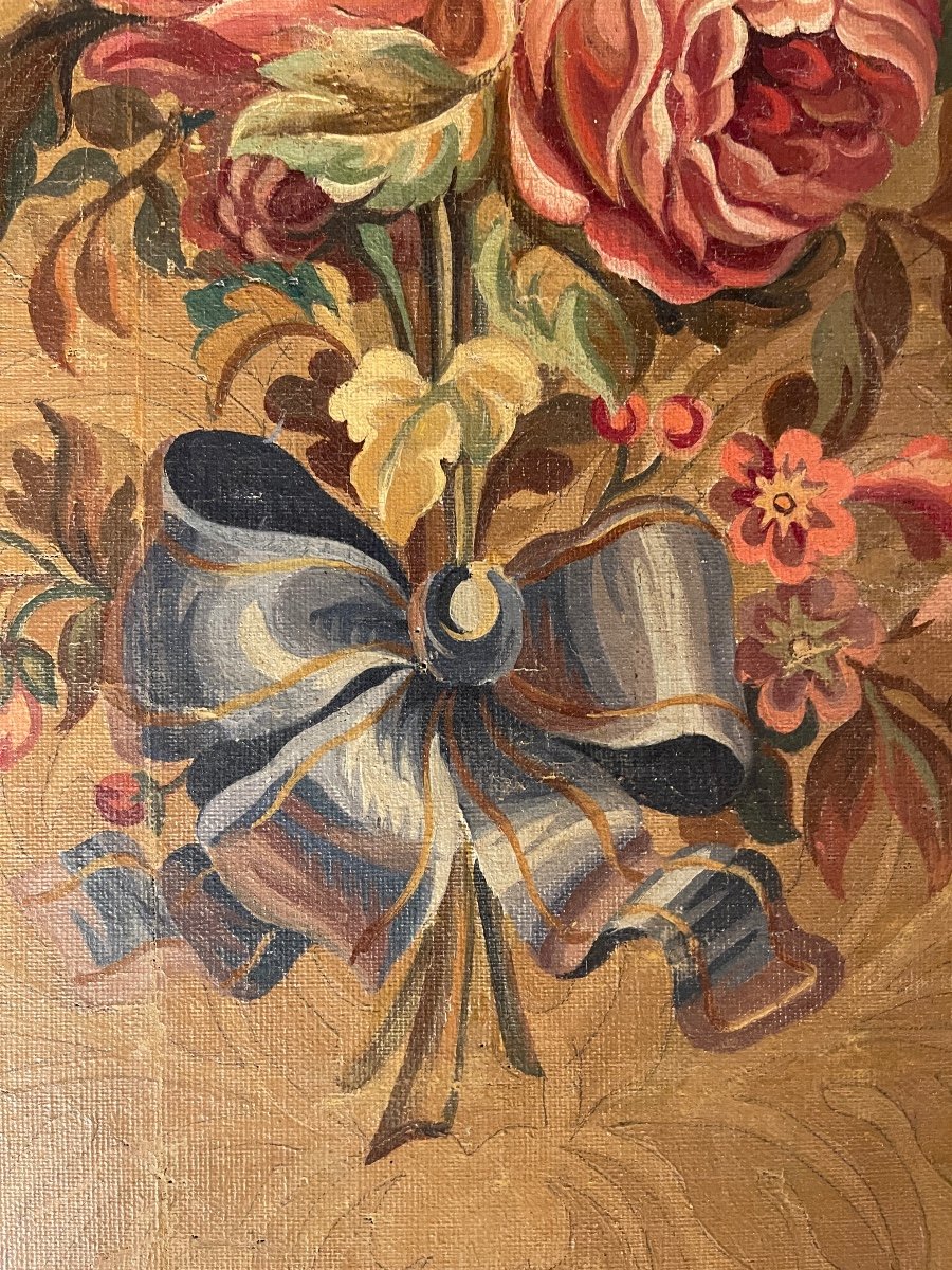 Carton De Tapisserie d'Aubusson, 57 cm x 52 cm-photo-6