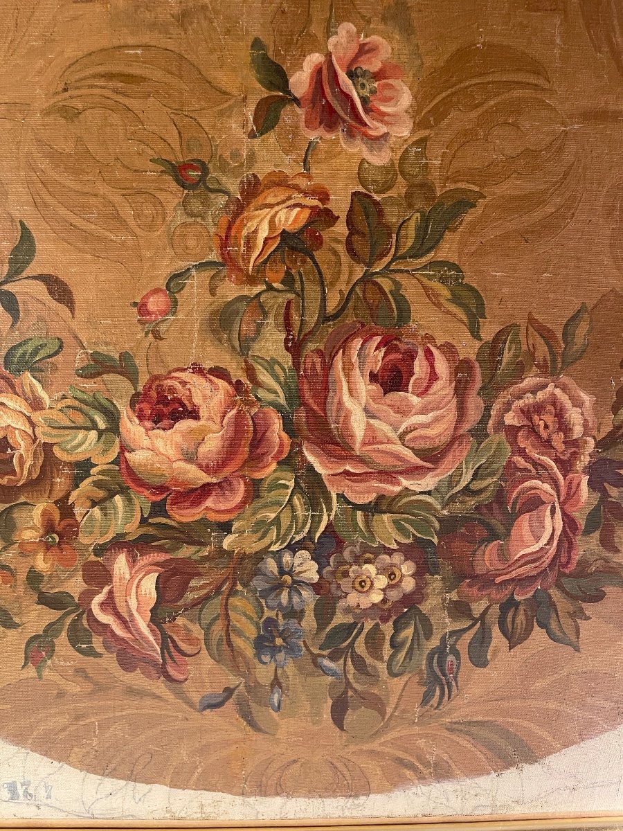 Carton De Tapisserie d'Aubusson, 64.5 cm X 70 cm-photo-2