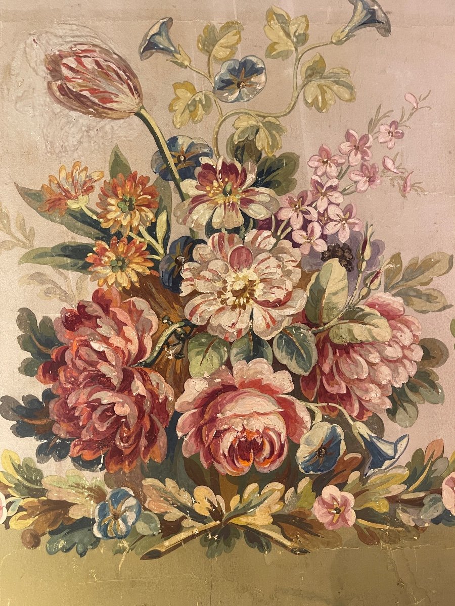 Carton De Tapisserie d'Aubusson, 86 cm X 94 cm-photo-3