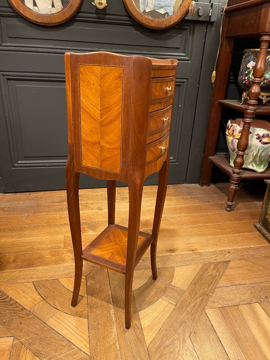 Small Marquetry Table, Height 73 Cm-photo-3