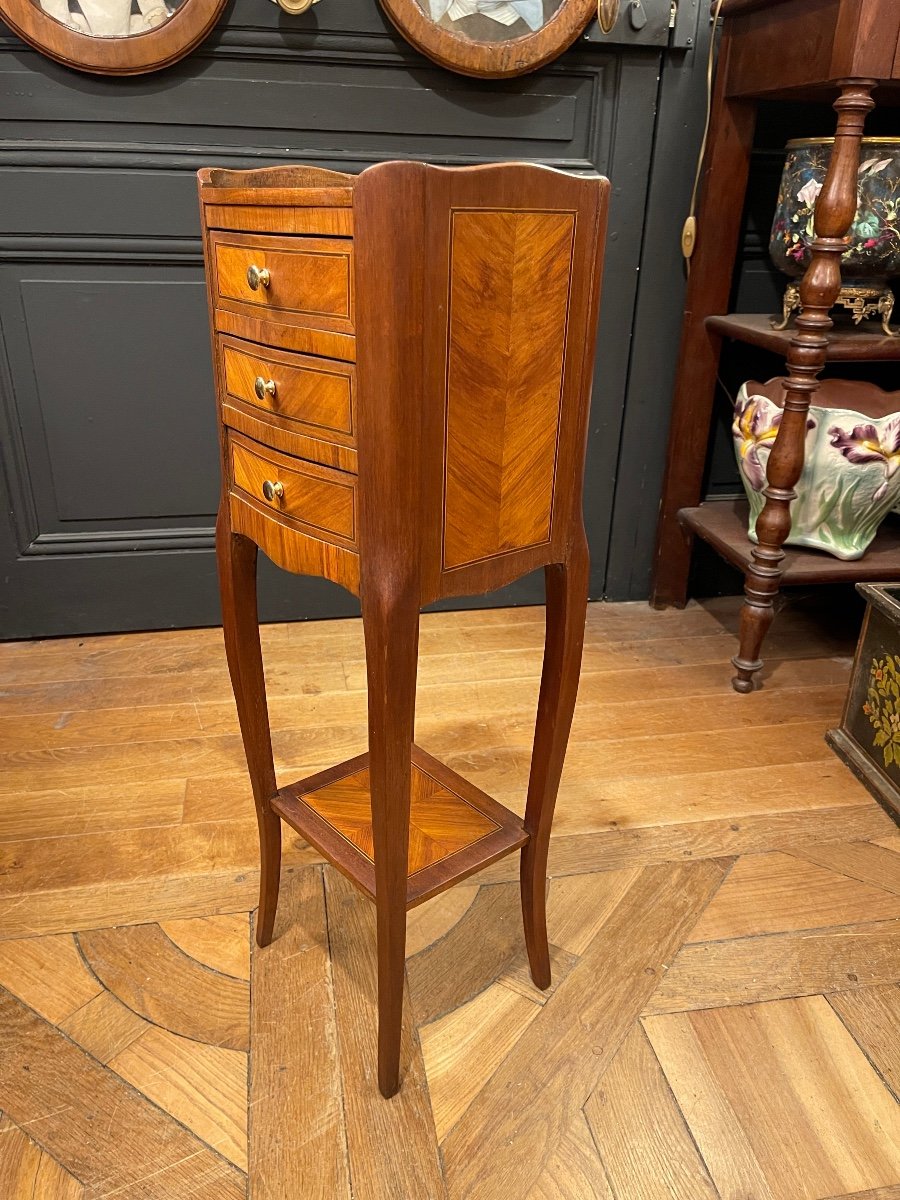 Small Marquetry Table, Height 73 Cm-photo-4