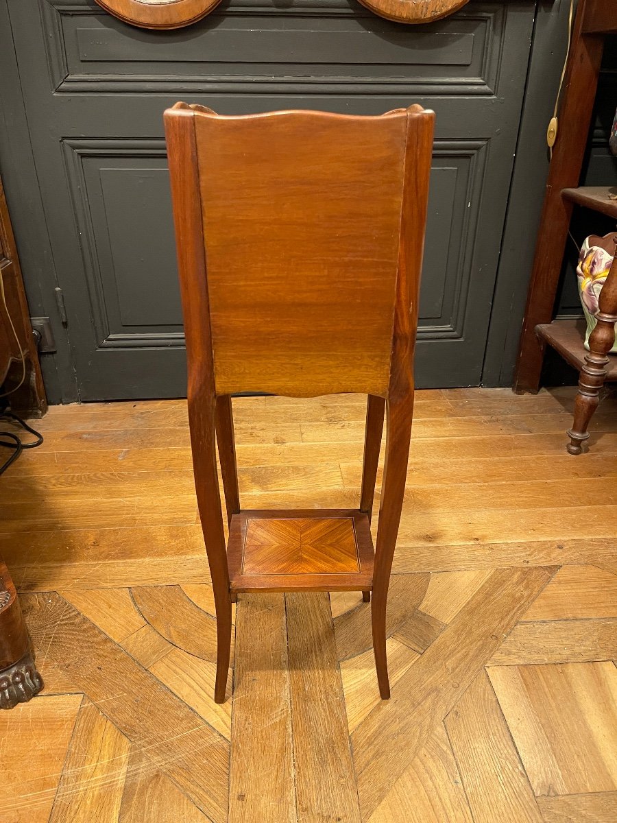 Small Marquetry Table, Height 73 Cm-photo-1