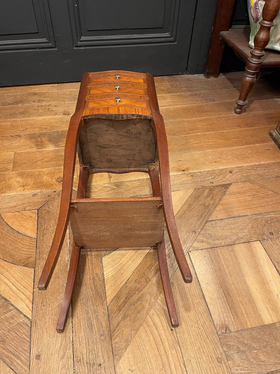 Small Marquetry Table, Height 73 Cm-photo-4