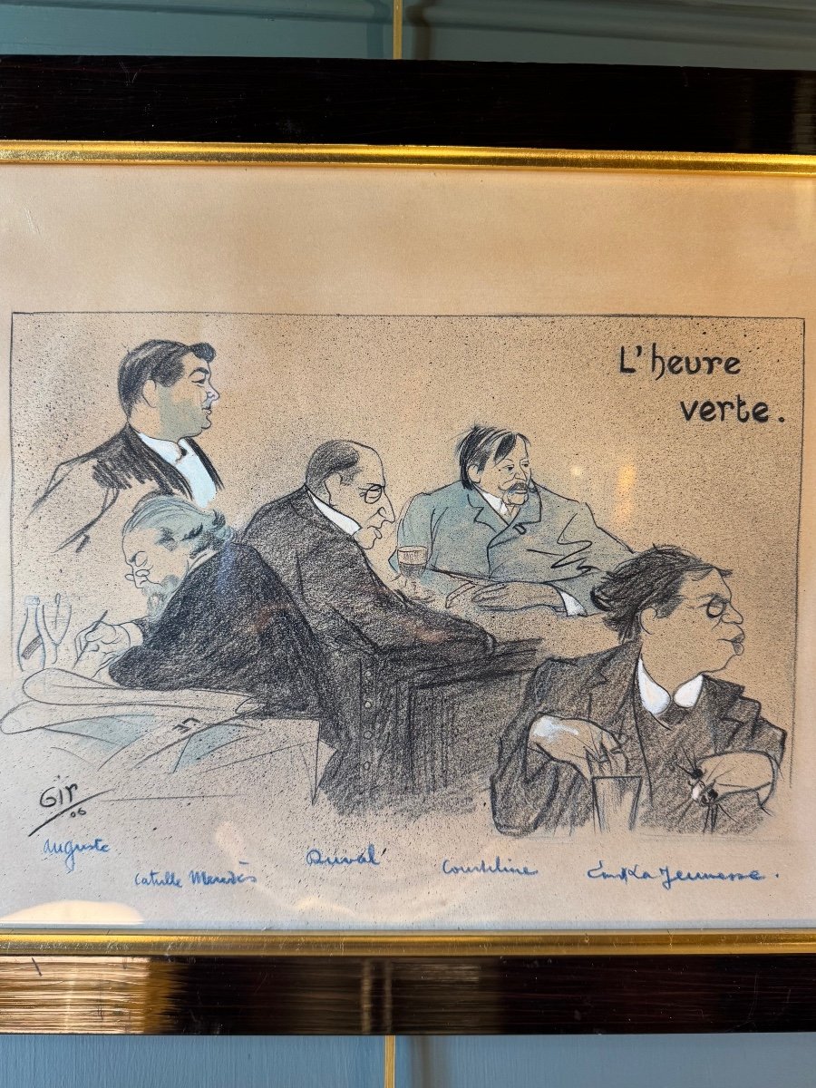 Caricature De Gir, "L'heure verte" 1906-photo-2