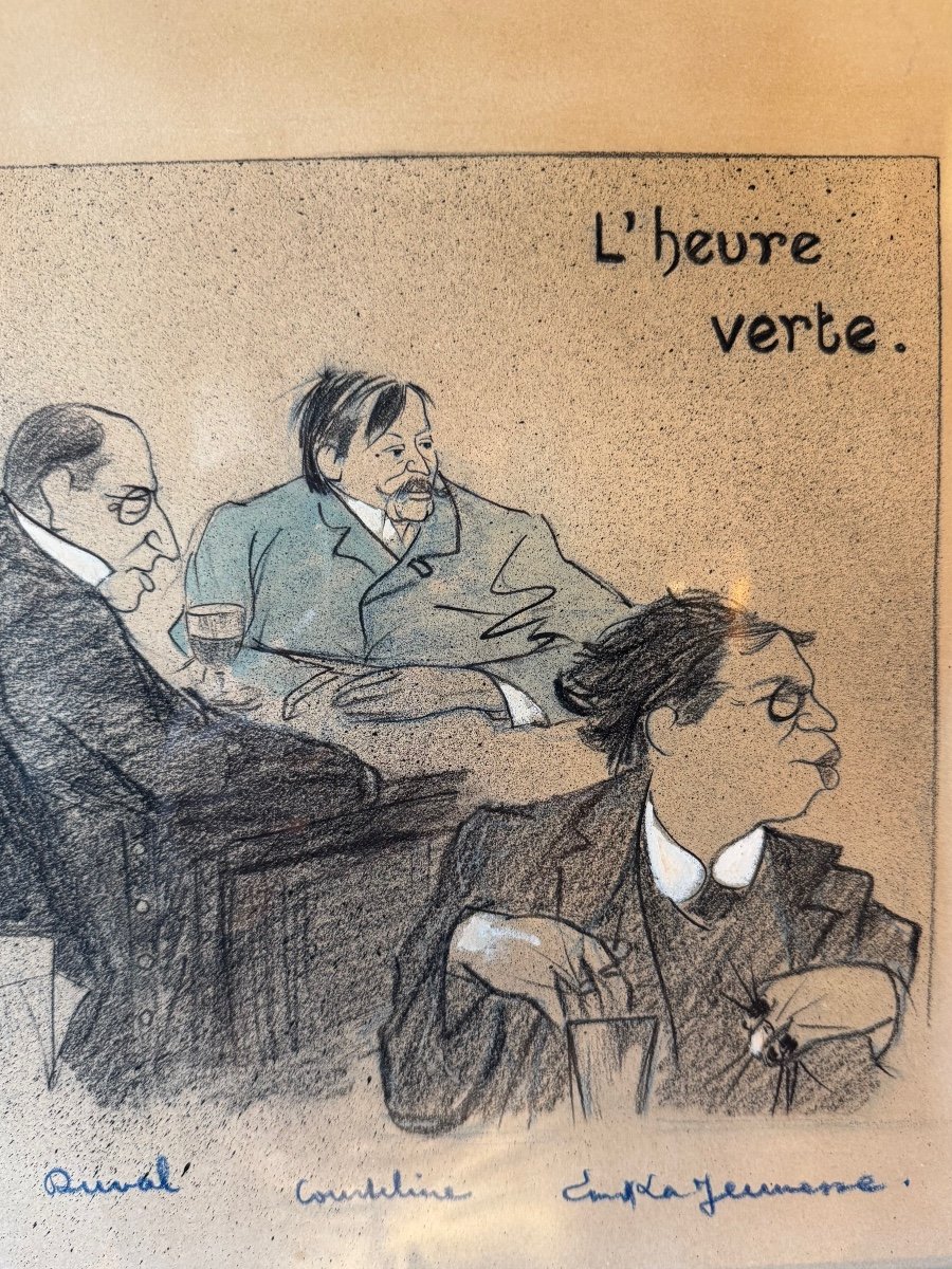 Caricature De Gir, "L'heure verte" 1906-photo-4