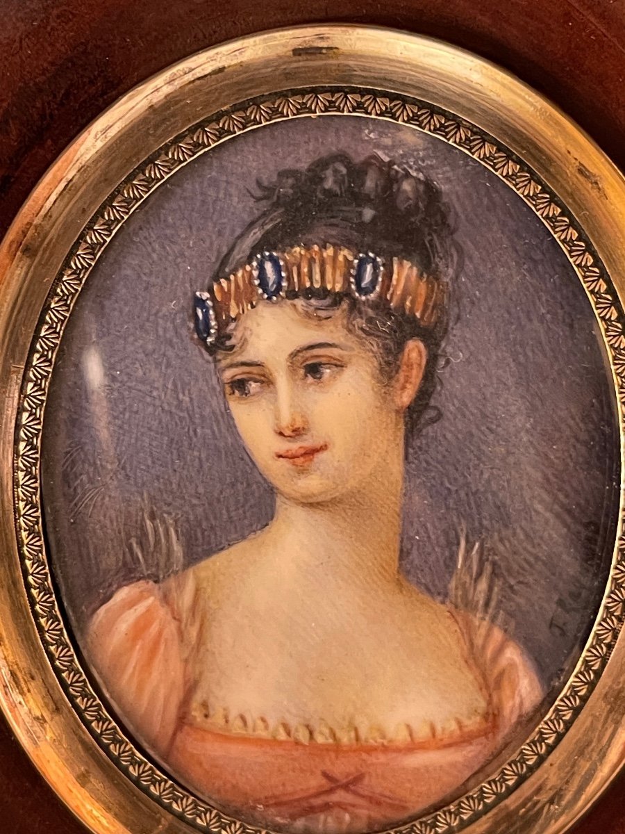 Miniature Portrait Of A Young Woman-photo-2