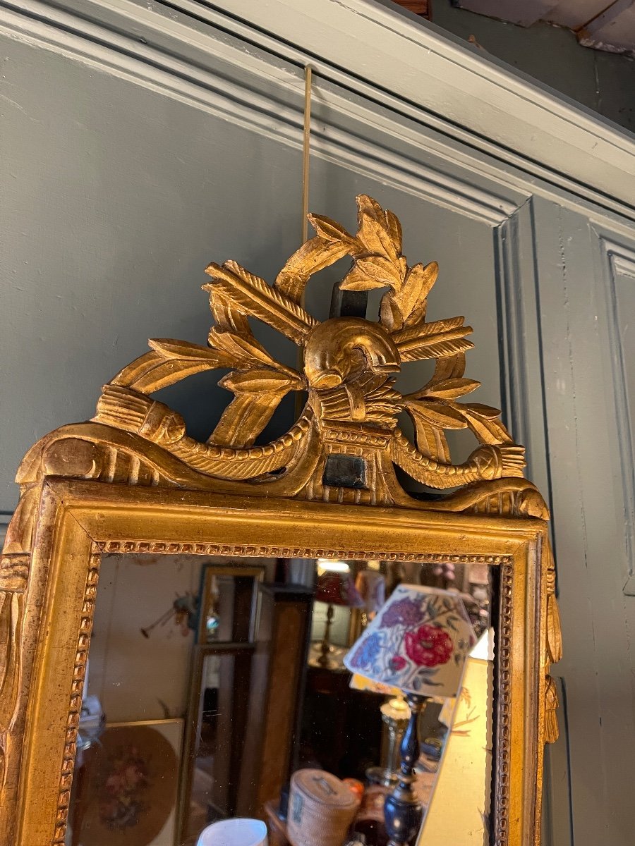 Louis XVI Pediment Mirror-photo-3