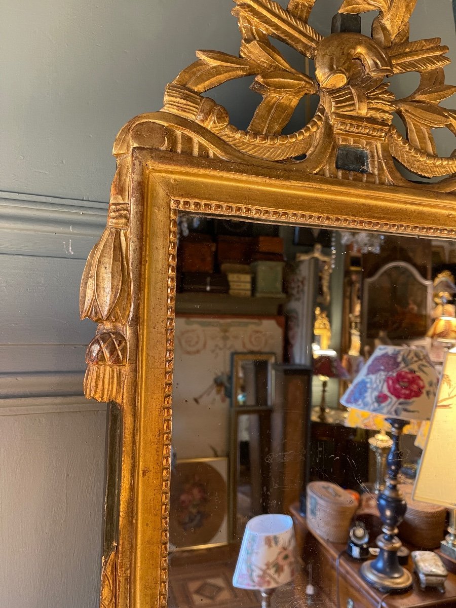 Louis XVI Pediment Mirror-photo-4