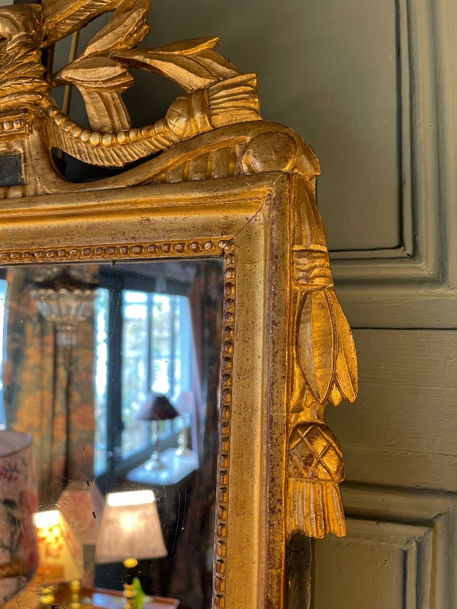 Louis XVI Pediment Mirror-photo-2