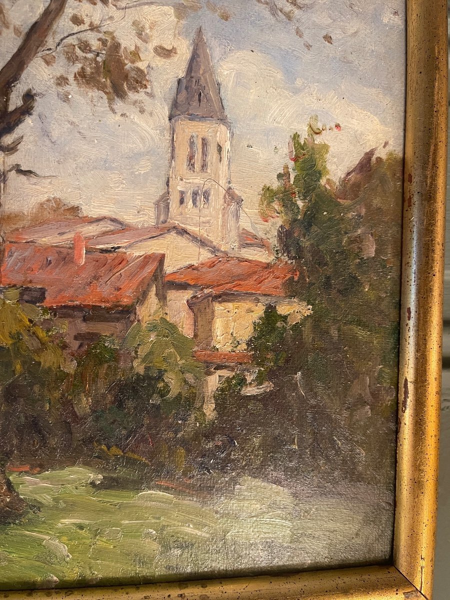 Small Landscape, Early 20th Century, The Bell Tower-photo-3