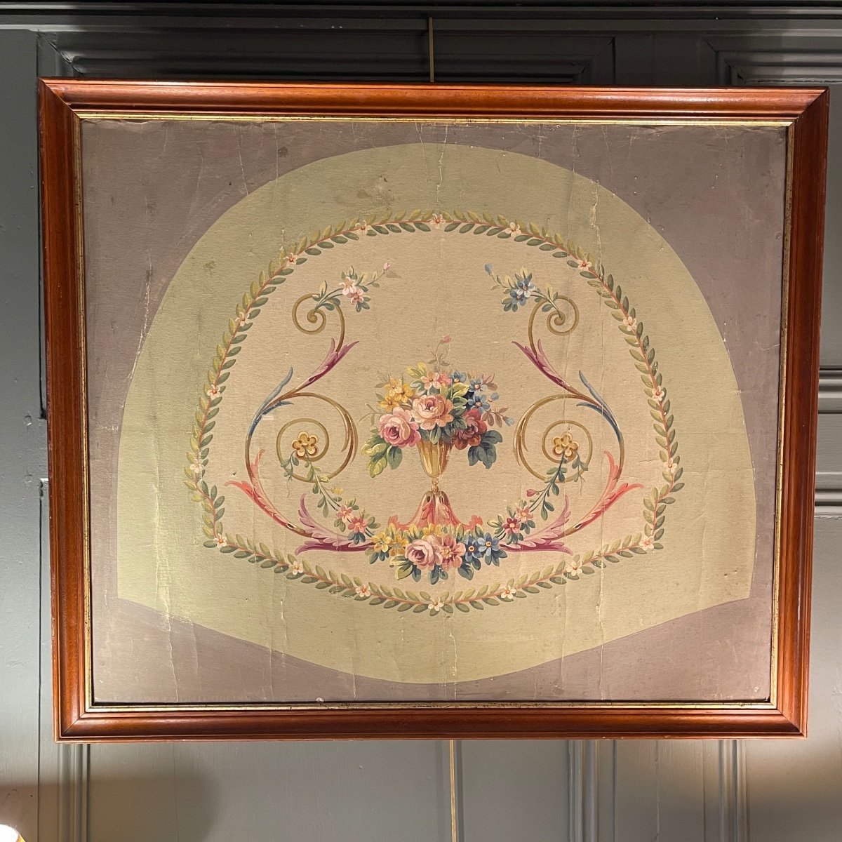 Aubusson Tapestry Cardboard, 74.5 Cm X 87 Cm