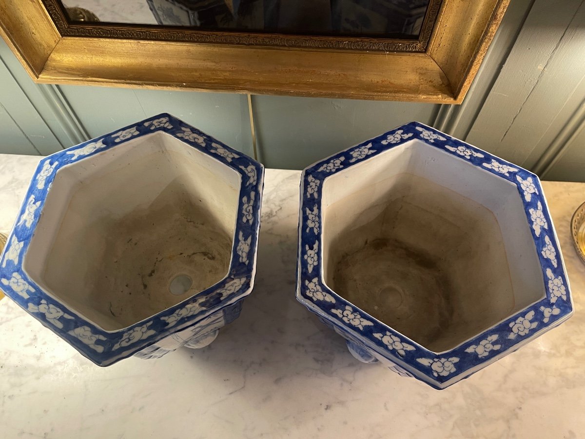 Pair Of Ceramic Planters-photo-4