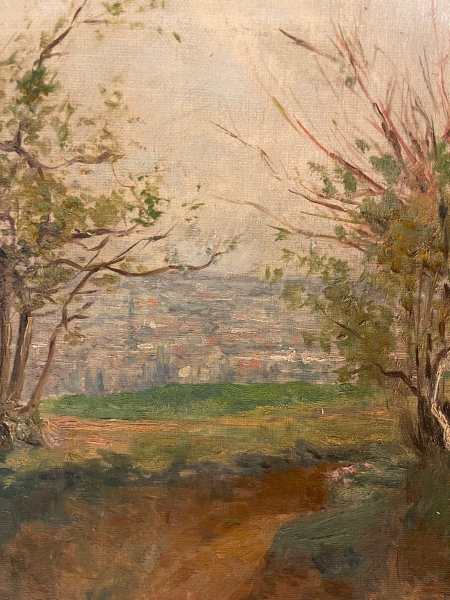 Paysage, Le Chemin De René Dubois Daté 1892-photo-1