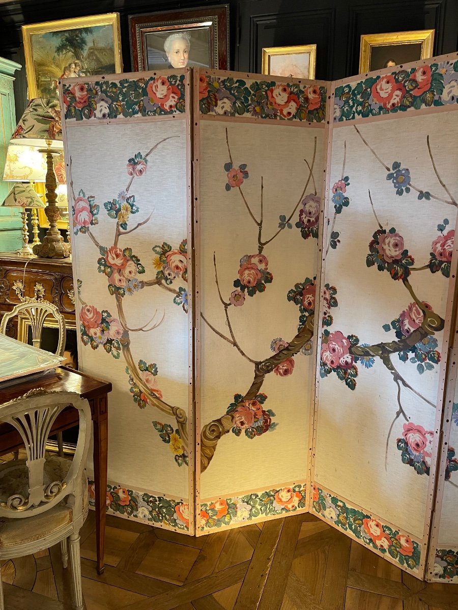 1900 Screen, Japanese Cherry Blossoms-photo-2