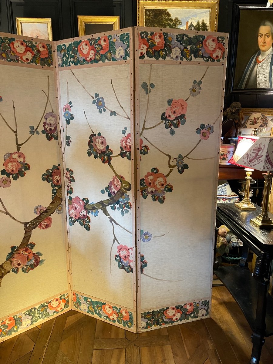 1900 Screen, Japanese Cherry Blossoms-photo-3