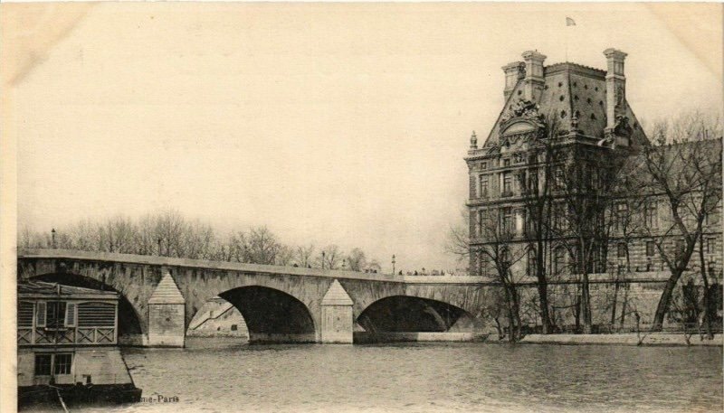 Paysage, Le Musée Du Louvre Et Le Pont Royal à Paris-photo-6