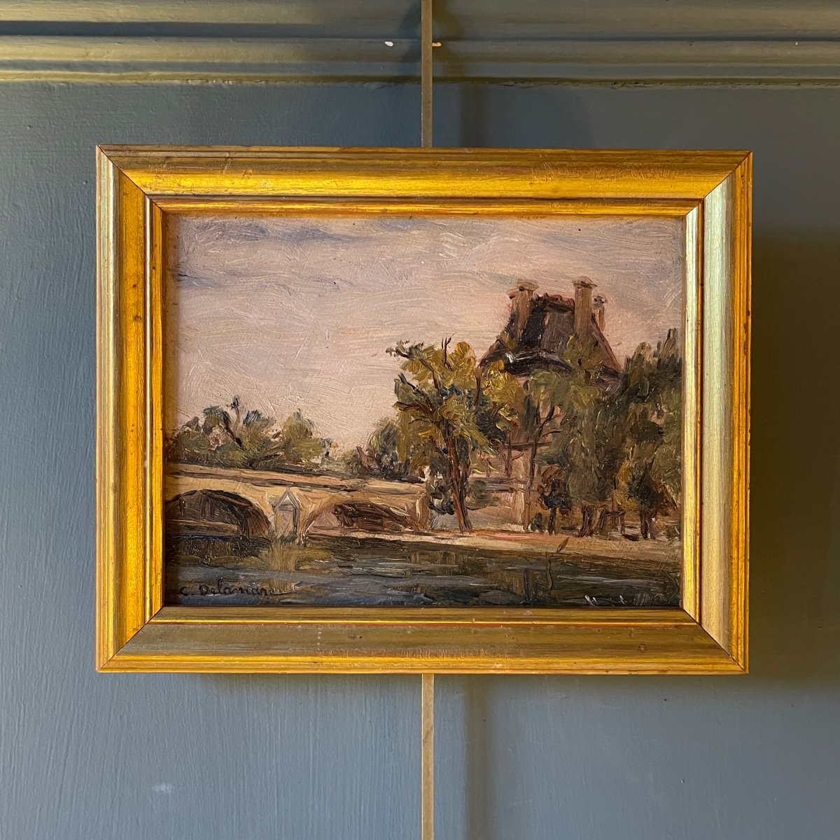 Paysage, Le Musée Du Louvre Et Le Pont Royal à Paris