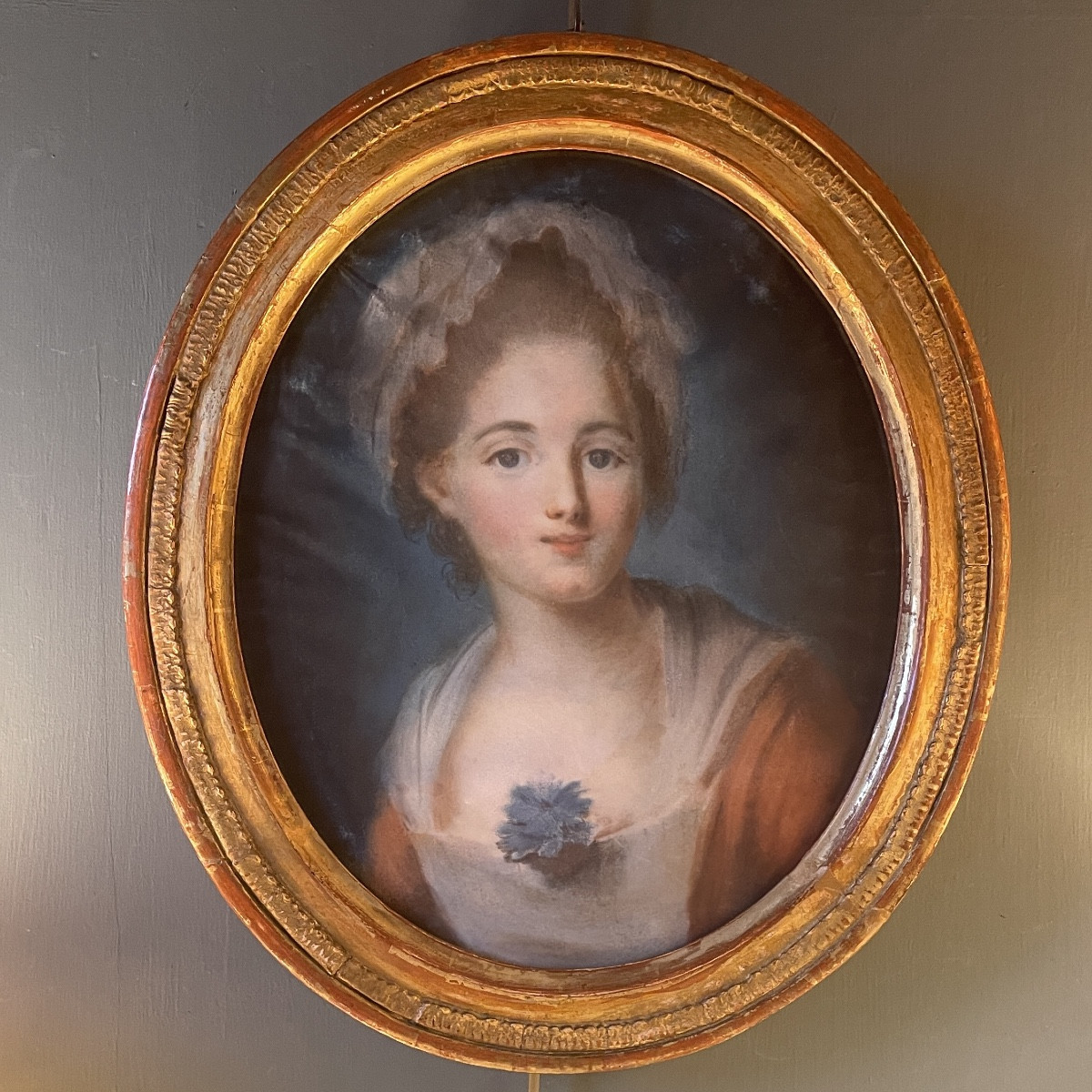 Portrait Of A Young Girl, 18th Century Pastel