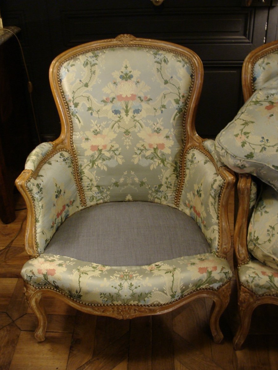 Pair Of Louis XV Style Bergères-photo-6