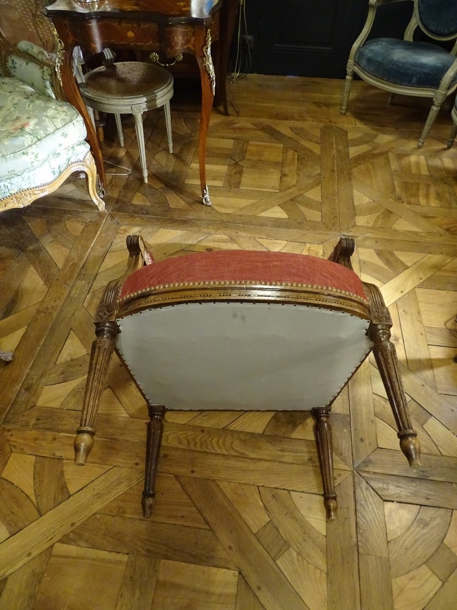 Paire De Fauteuils Style Louis XVI-photo-6