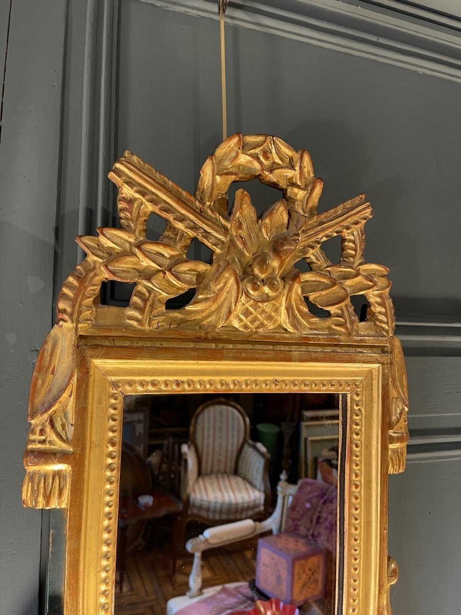 Pediment Mirror Louis XVI Style-photo-4