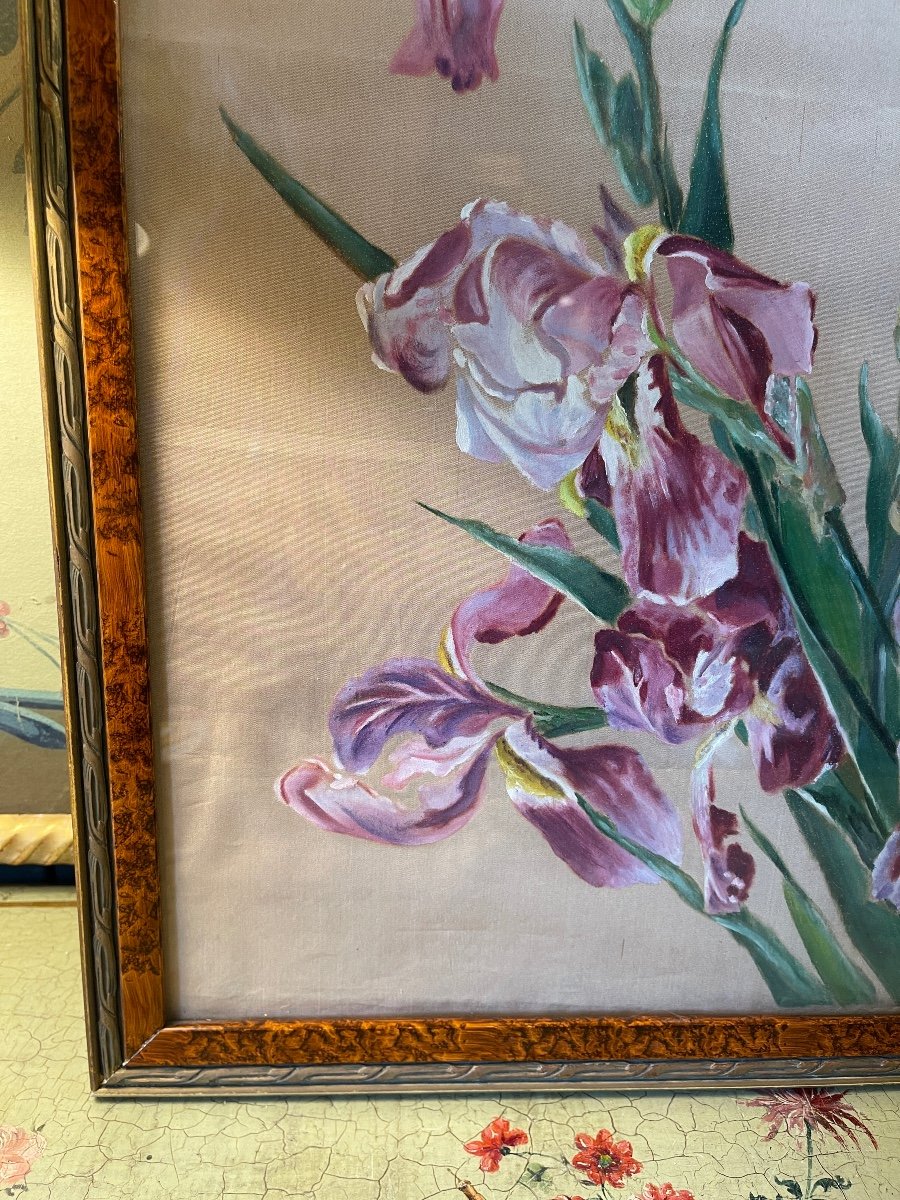 Flowers On Silk, Irises-photo-2