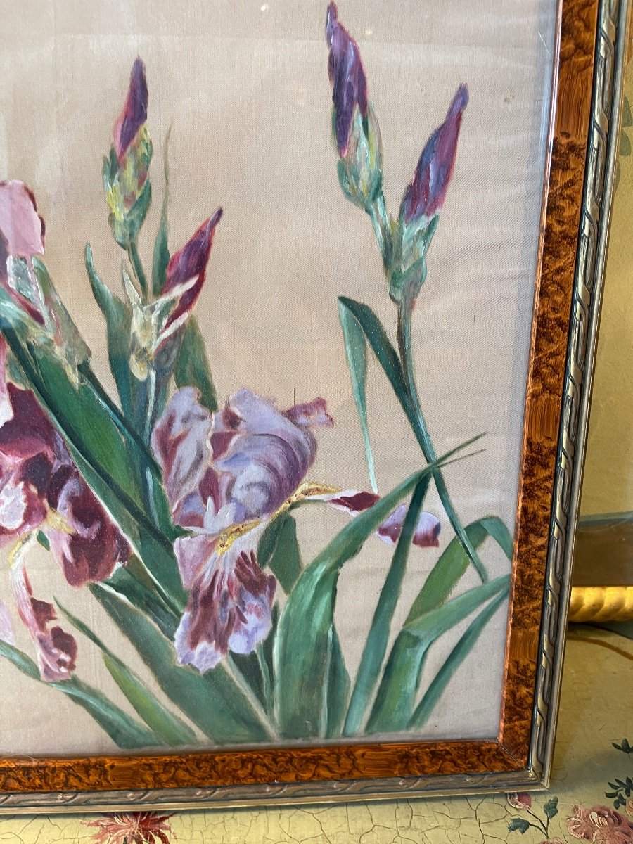 Flowers On Silk, Irises-photo-3