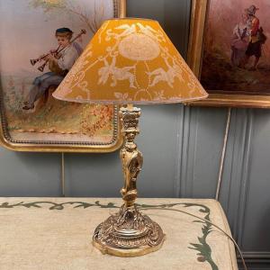 Lampe En Bronze