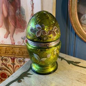 19th Century Mercurized Glass Liqueur Egg