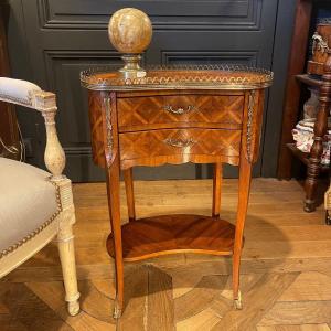 Kidney Table In Marquetry