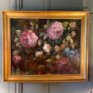 19th Century Flower Painting