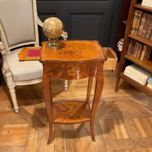Small Salon Table In Marquetry