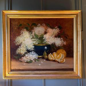 Still Life With Lilacs And Oranges