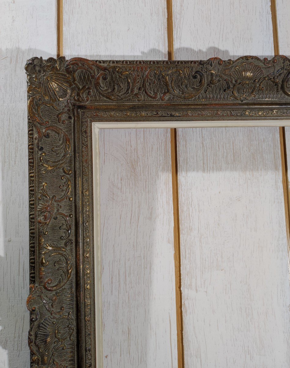 Montparnasse Frame 12p Rebate 61 Cm X 46 Cm Patinated Gold-photo-3