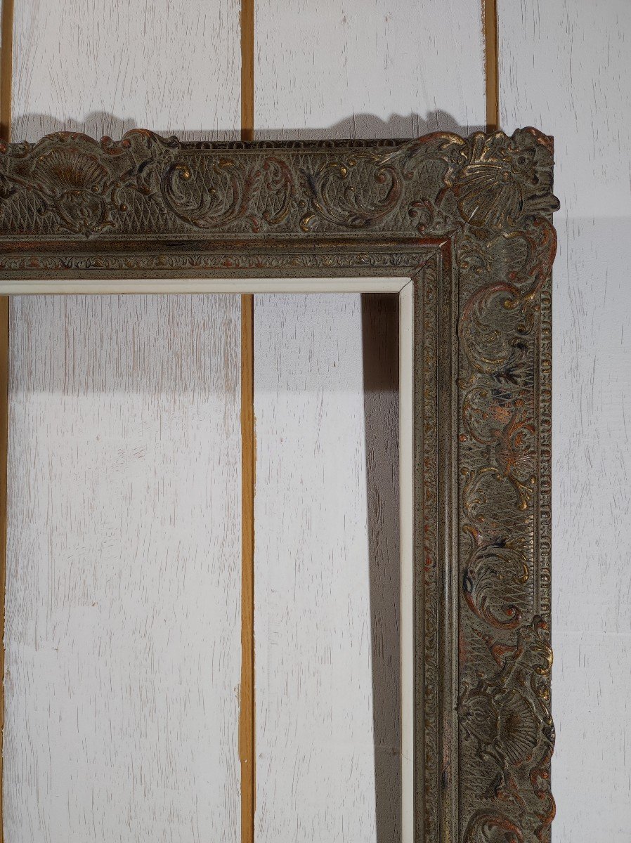 Montparnasse Frame 12p Rebate 61 Cm X 46 Cm Patinated Gold-photo-1