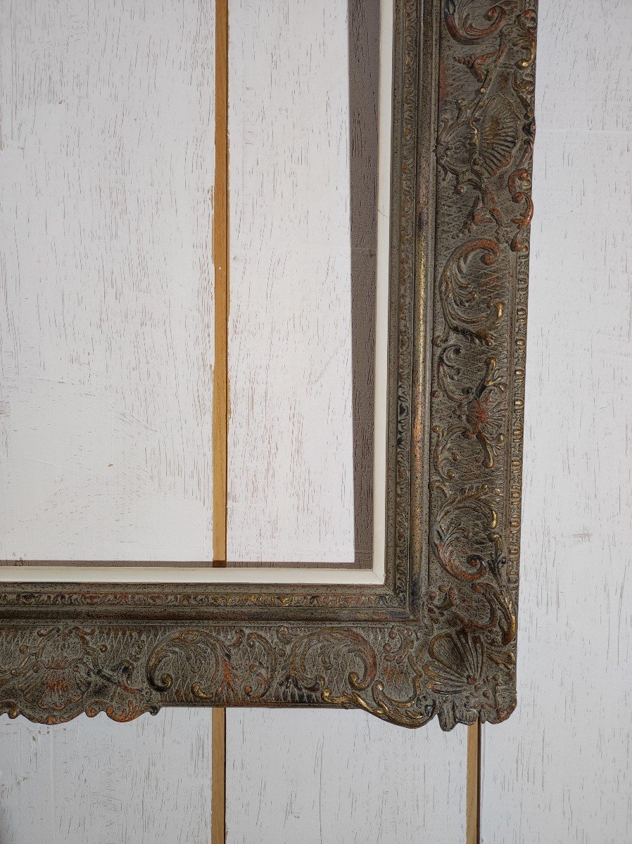 Montparnasse Frame 12p Rebate 61 Cm X 46 Cm Patinated Gold-photo-2