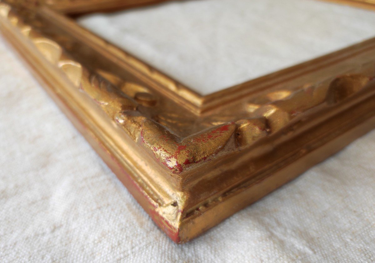 Montparnasse Frame Golden Wood Carved Rabbet 30 Cm X 24 Cm-photo-3