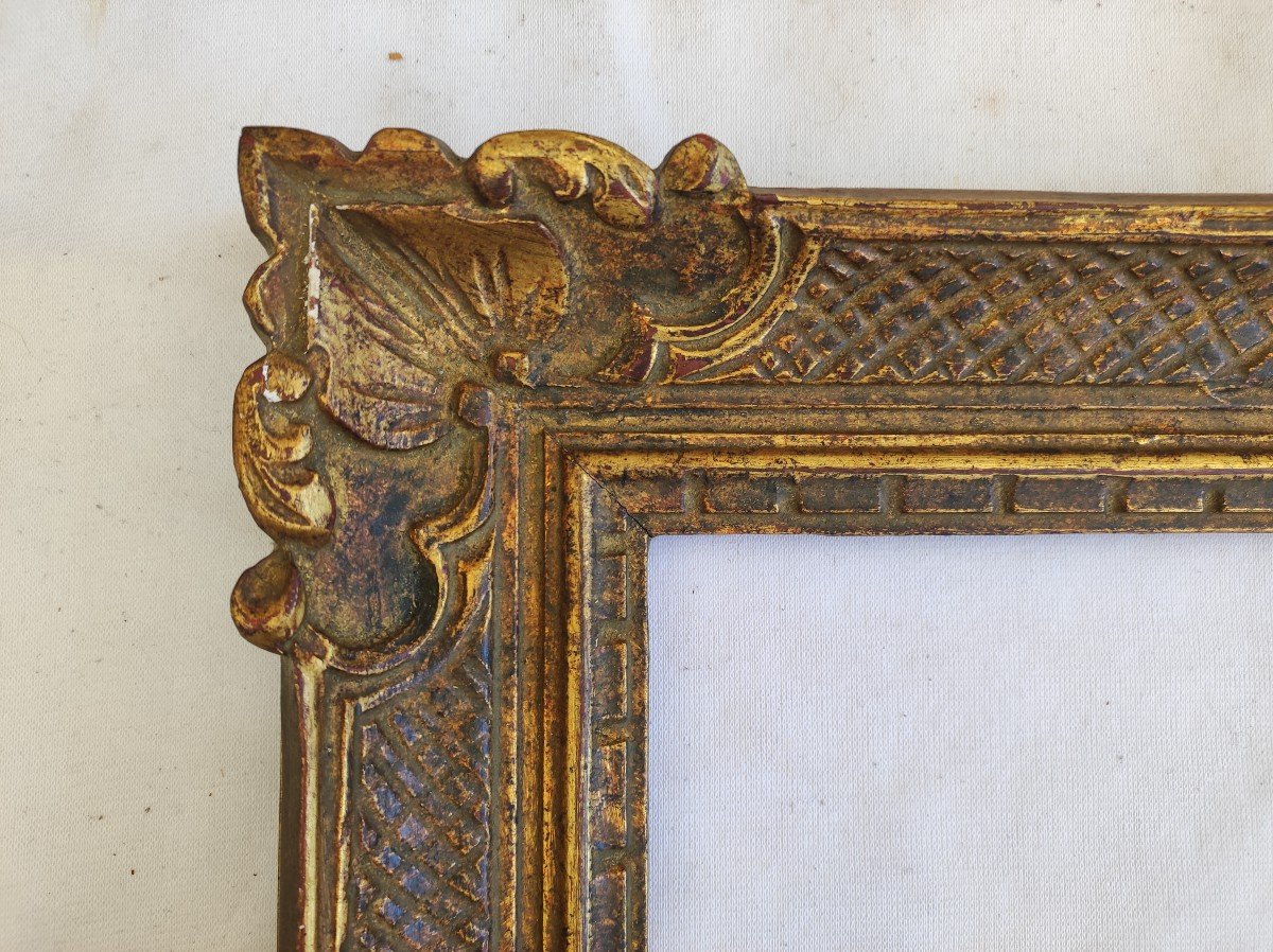 Montparnasse Frame Carved Golden Wood Rabbet 24 Cm X 20 Cm-photo-4