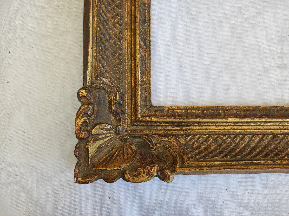 Montparnasse Frame Carved Golden Wood Rabbet 24 Cm X 20 Cm-photo-6