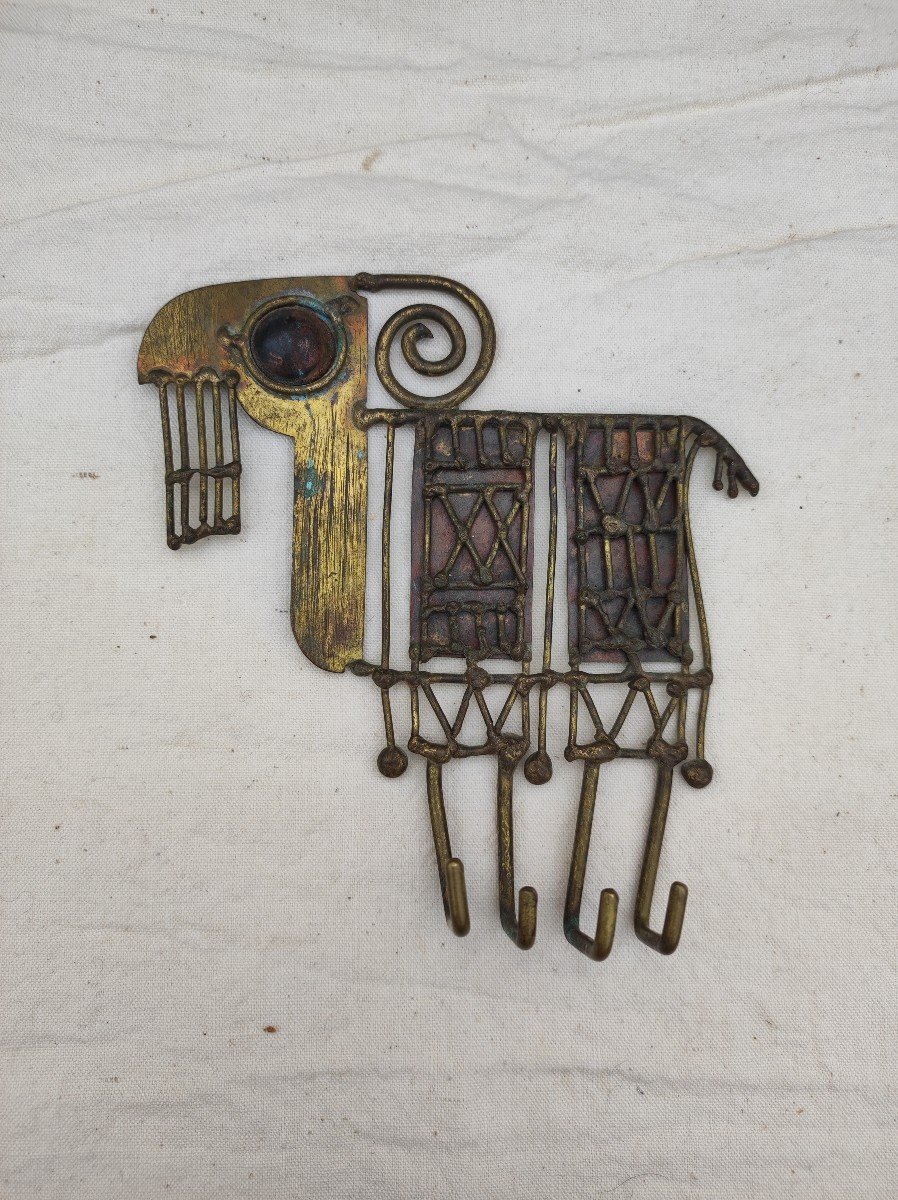 Animal Sculpture Jarc Wall Key Holder 70s-photo-4