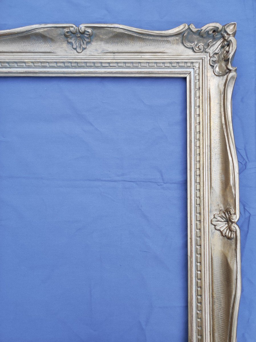 Montparnasse Frame 15f Rebate 65 Cm X 50 Cm Gilded Wood -photo-3