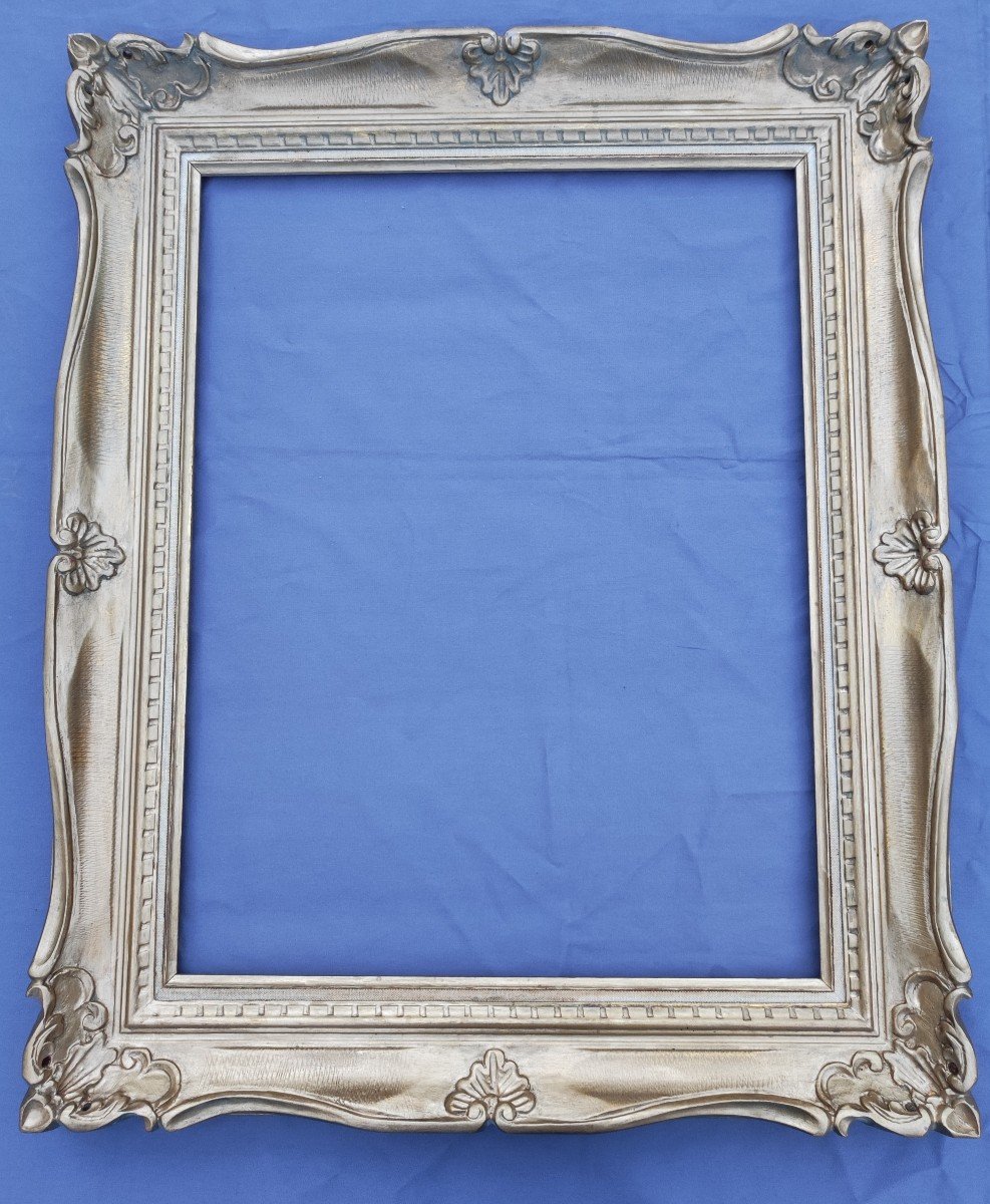 Montparnasse Frame 15f Rebate 65 Cm X 50 Cm Gilded Wood -photo-7