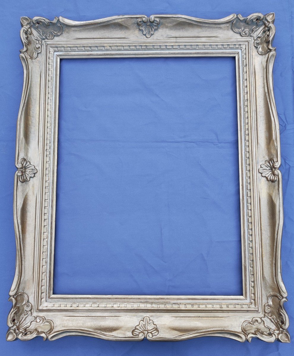 Montparnasse Frame 15f Rebate 65 Cm X 50 Cm Gilded Wood 